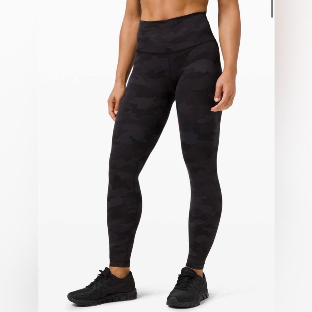 Lululemon Wunder Train High-Rise Legging 28" | Heritage 365 Camo Deep Coal Multi